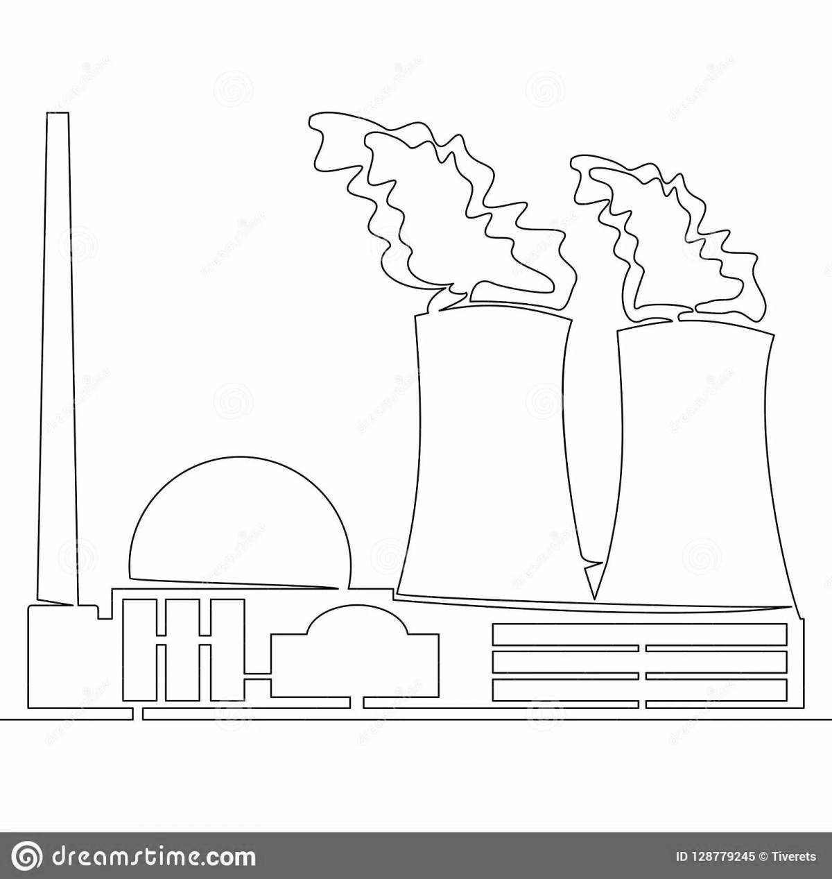 Exciting coloring of the power plant