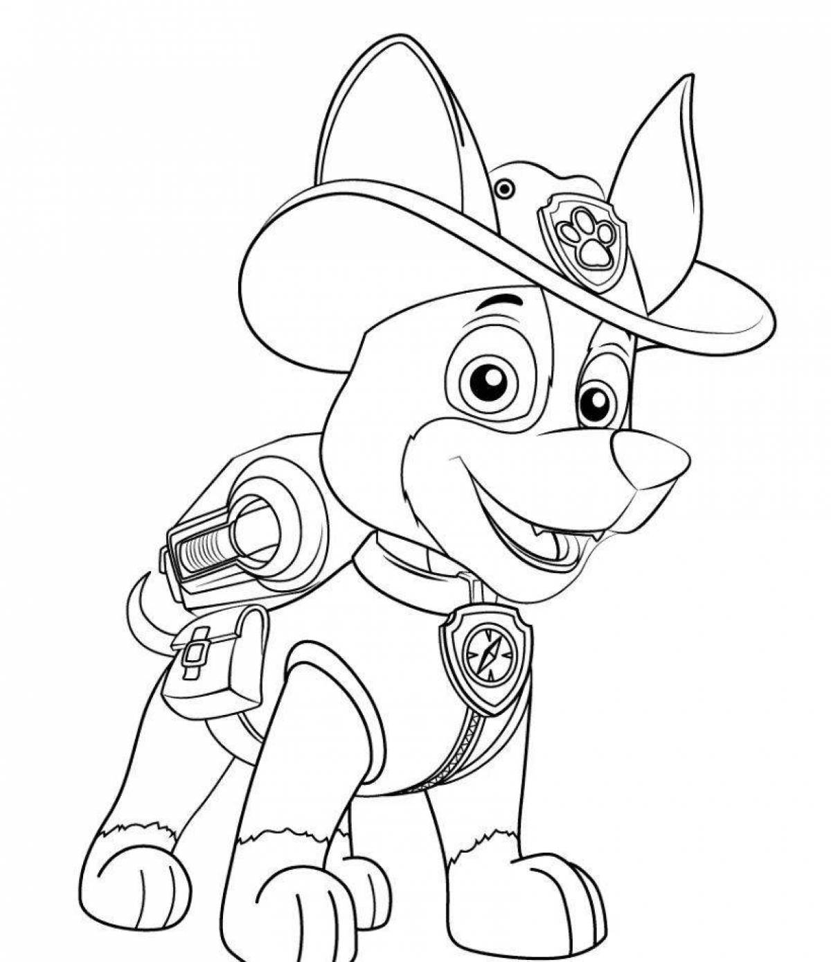 Robodog animated coloring page