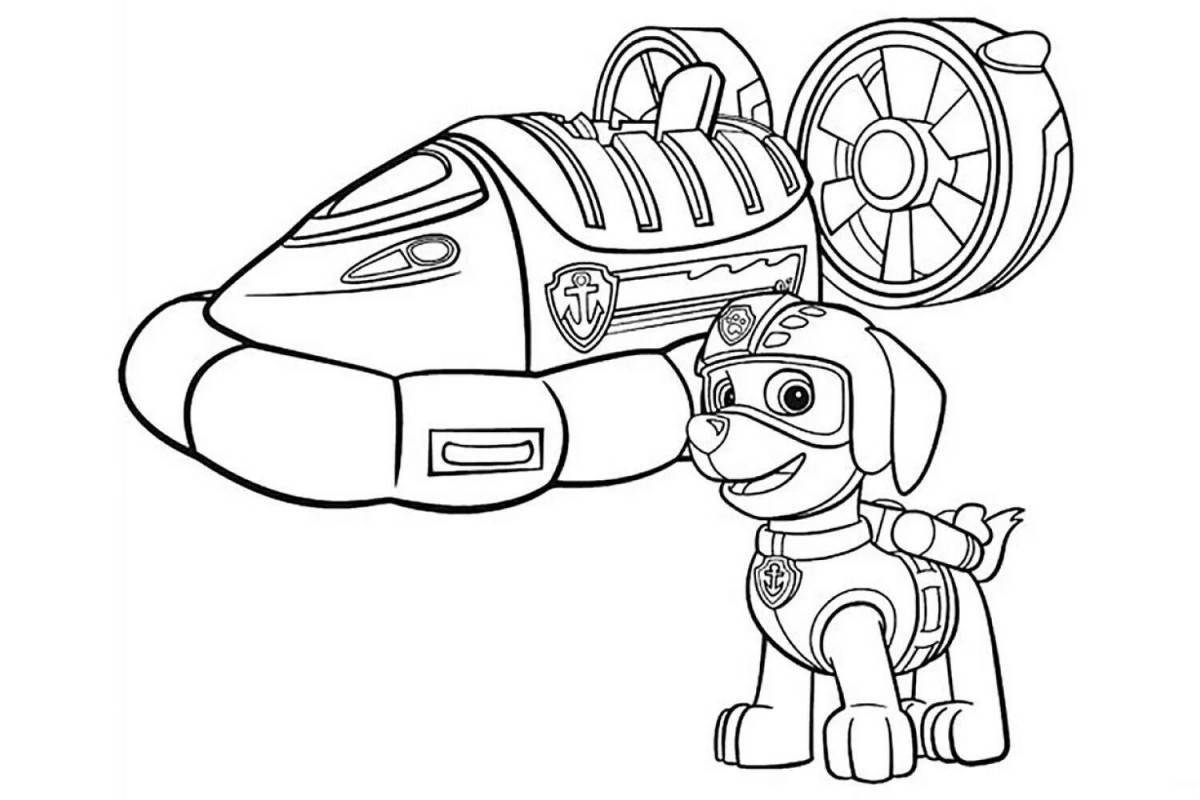 Robodog funny coloring book