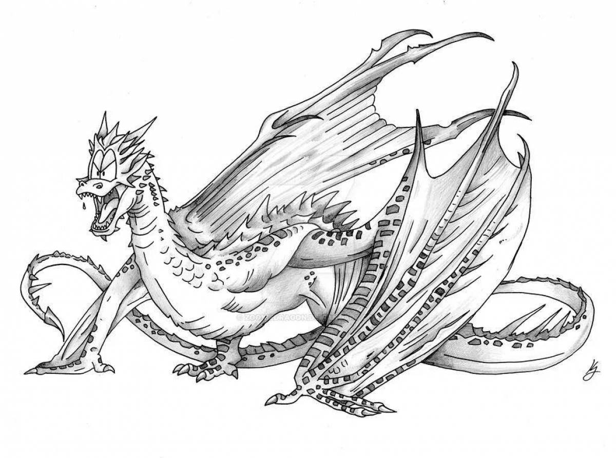 Smaug luxury coloring page