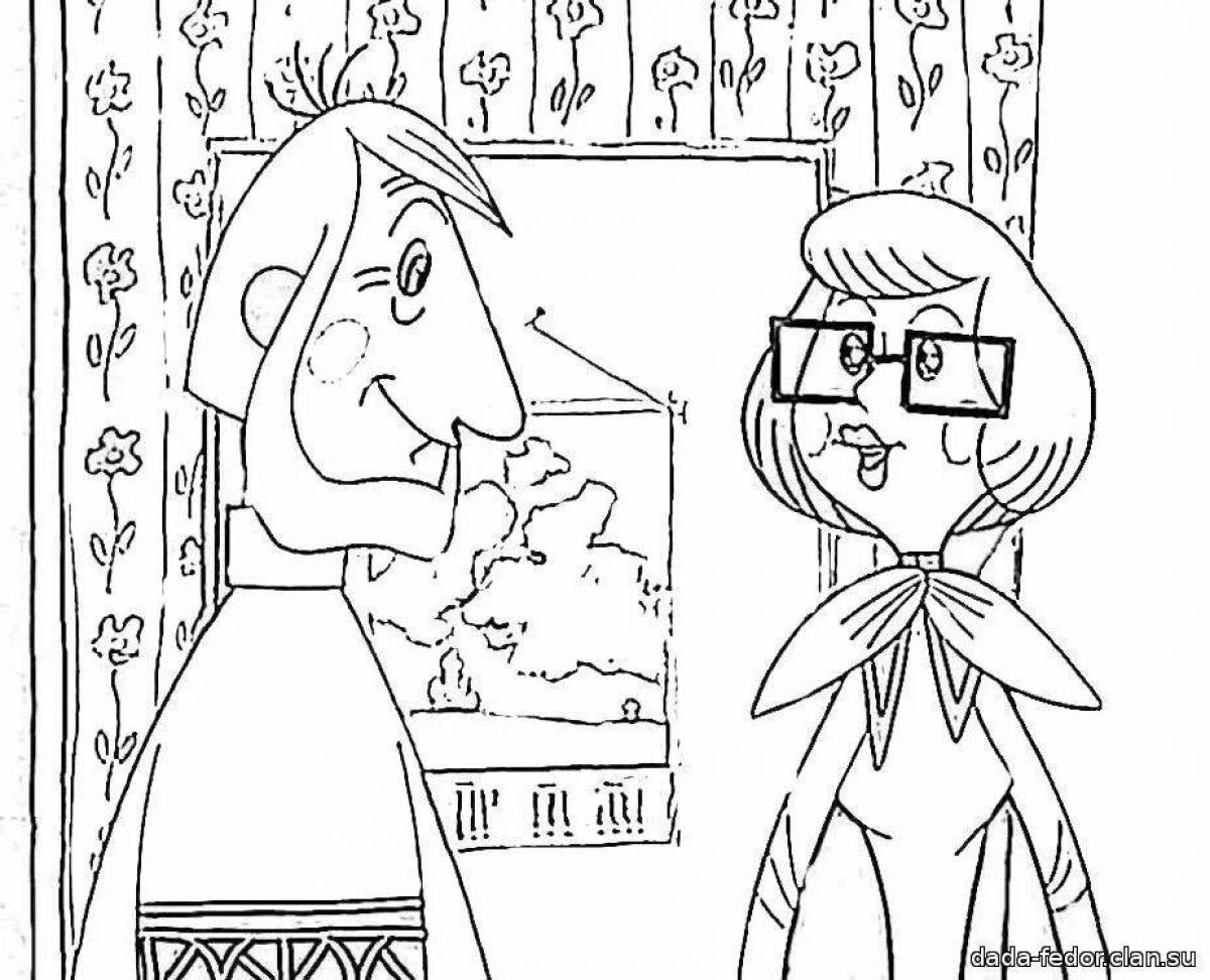Uncle's animated coloring page