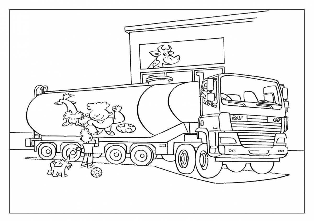 Exciting water carrier coloring book