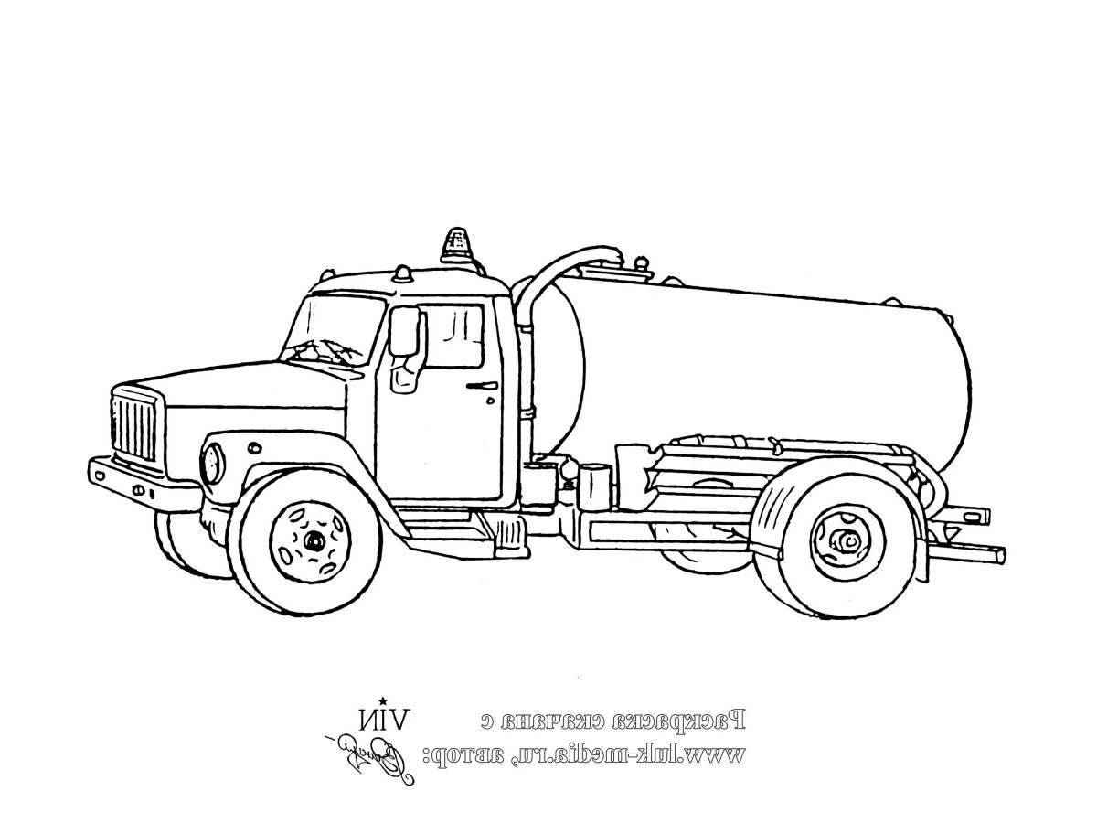 Great water carrier coloring page