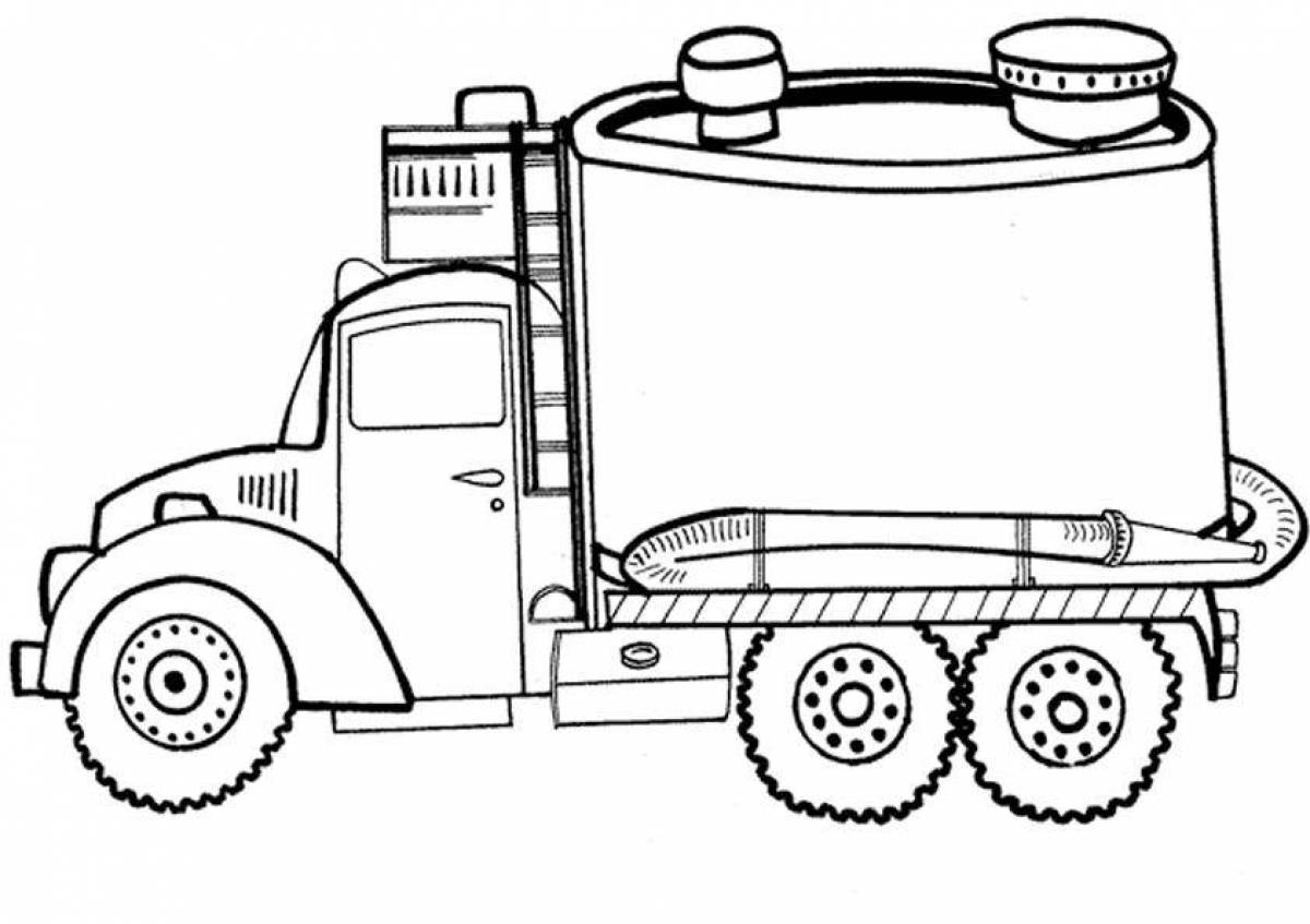 Exquisite water carrier coloring page