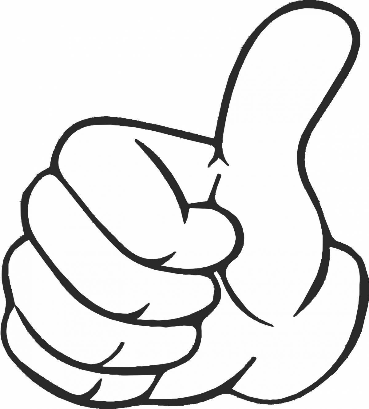 Coloring funny finger