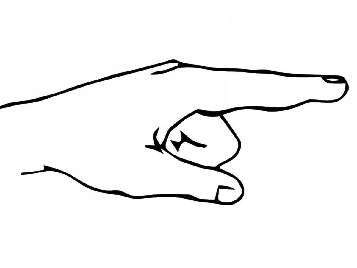 Colorful gorgeous finger painting