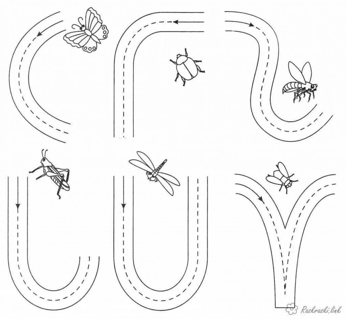 Exciting track coloring page