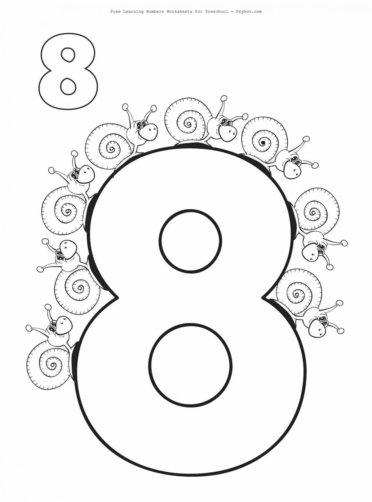 Playful coloring page eight