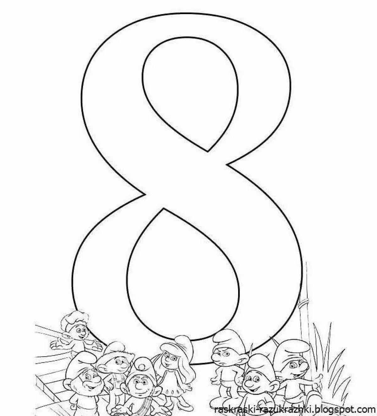 Brilliant coloring page eight