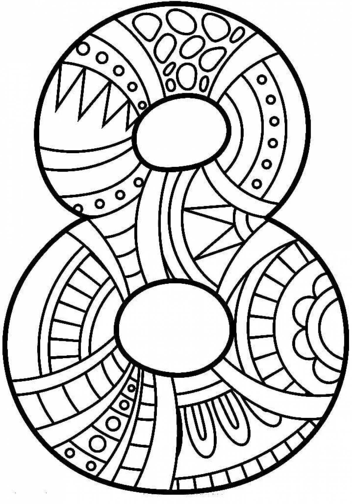 Live coloring page eight