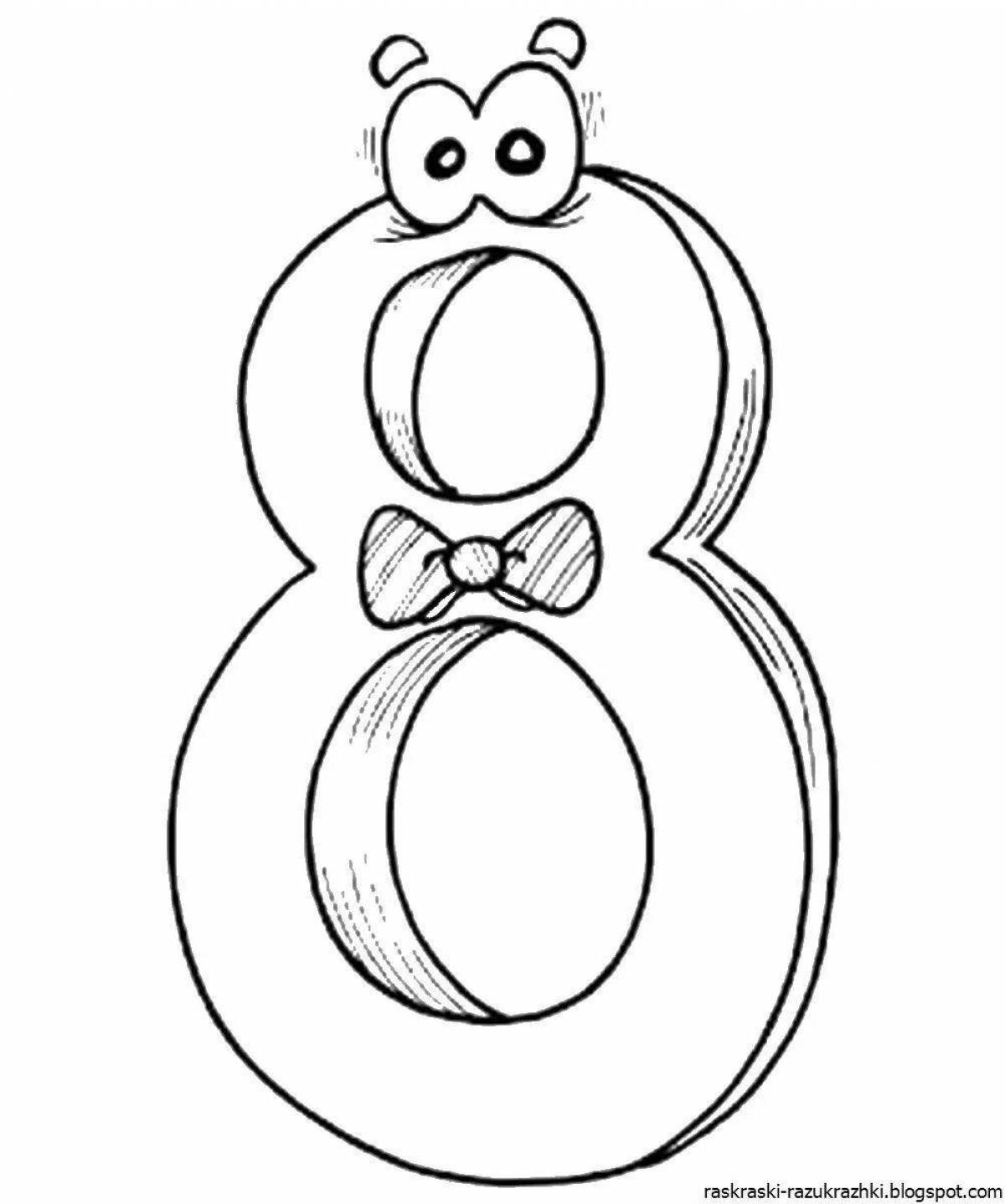 Creative coloring page eight