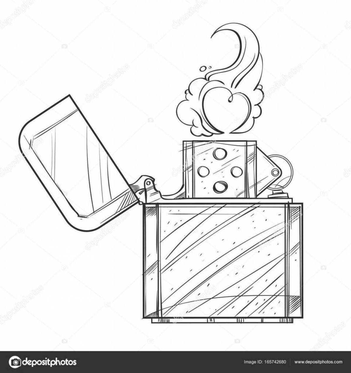 Charming lighter for coloring