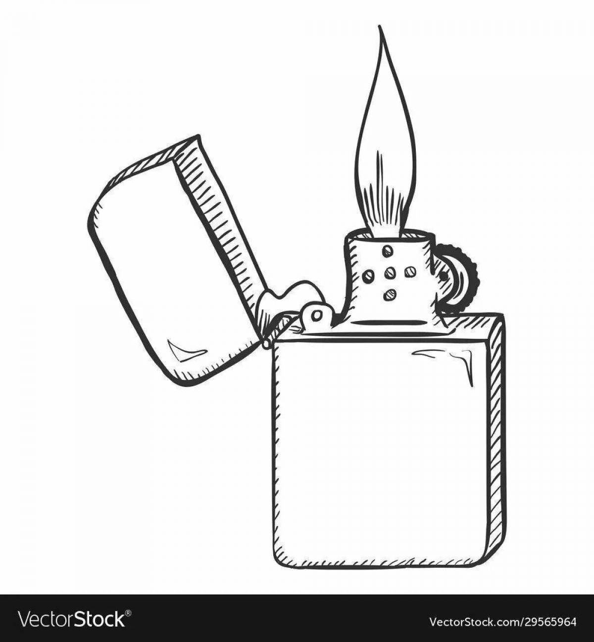 Creative coloring lighter