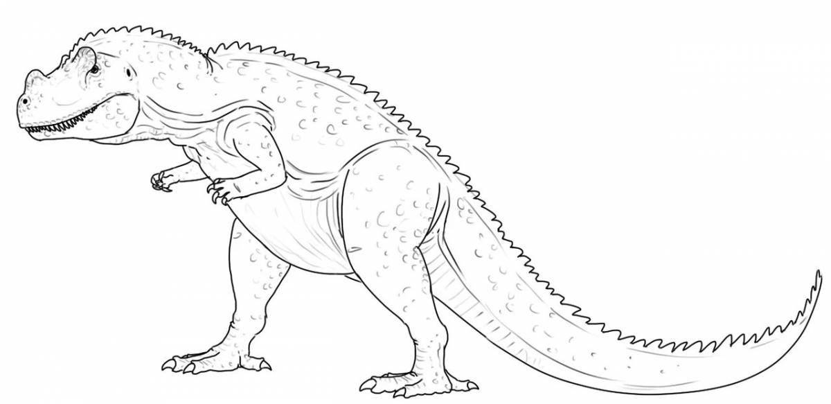 Увлекательная раскраска цератозавр