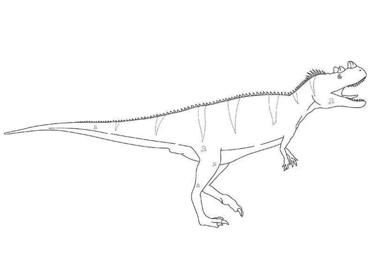 Раскраска очаровательный цератозавр