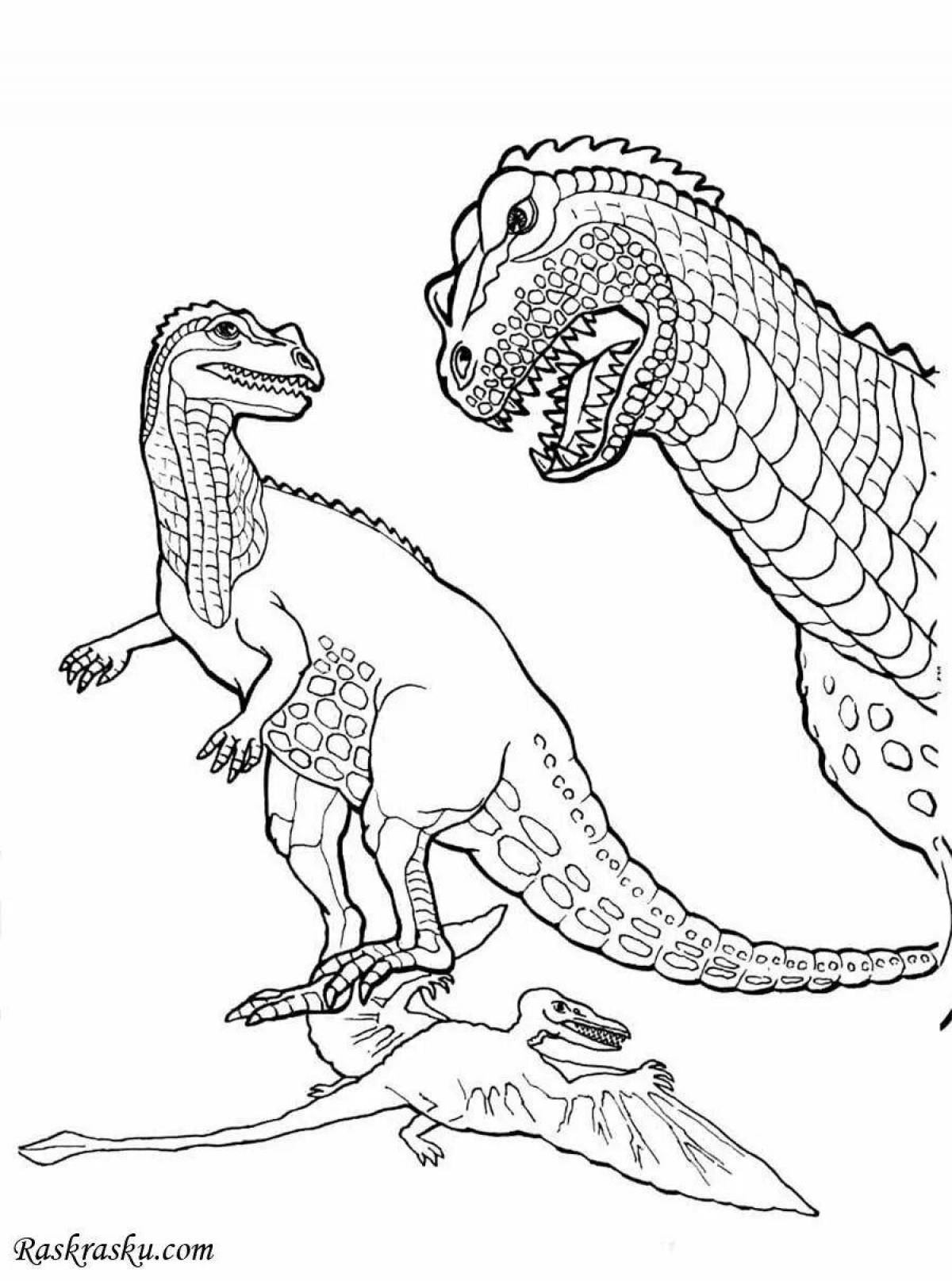 Coloring page magnificent ceratosaurus