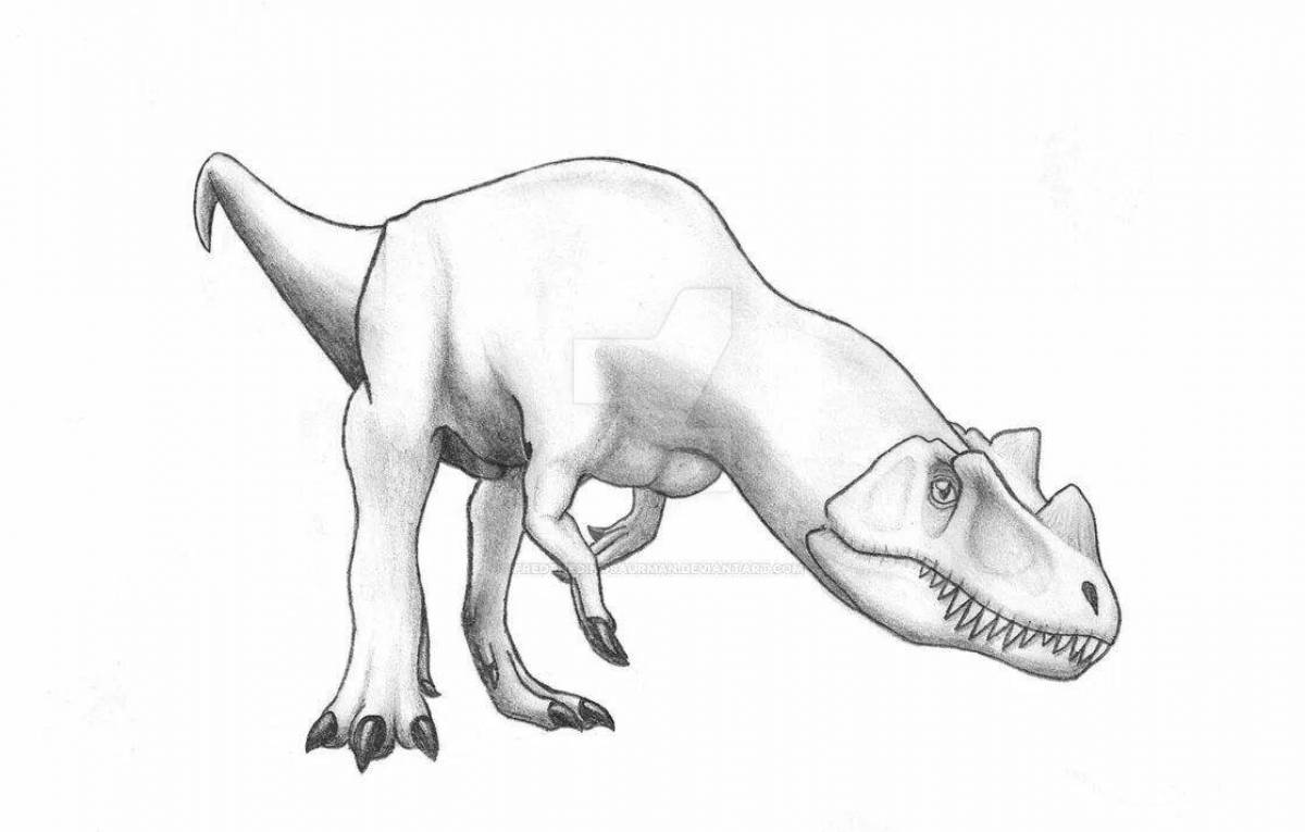 Раскраска изысканный цератозавр
