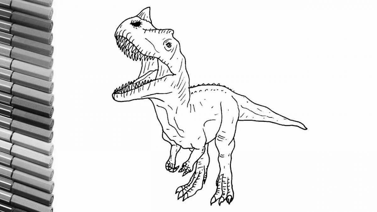 Раскраска остроумный цератозавр