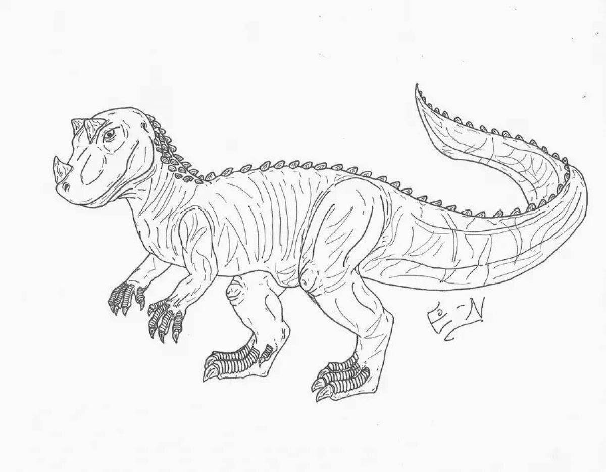Раскраска причудливый цератозавр