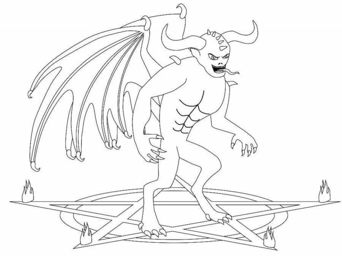 Odious devil coloring book