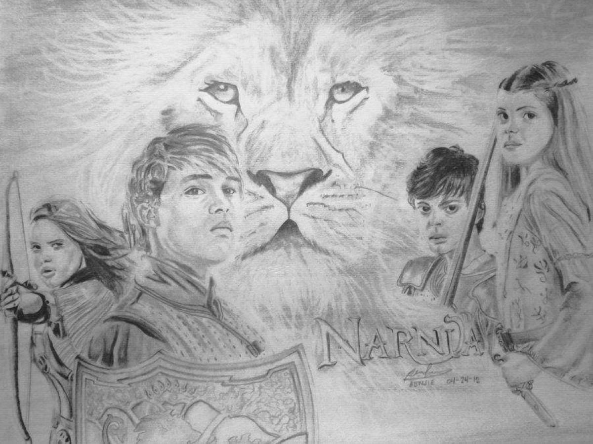 Glorious narnia coloring page