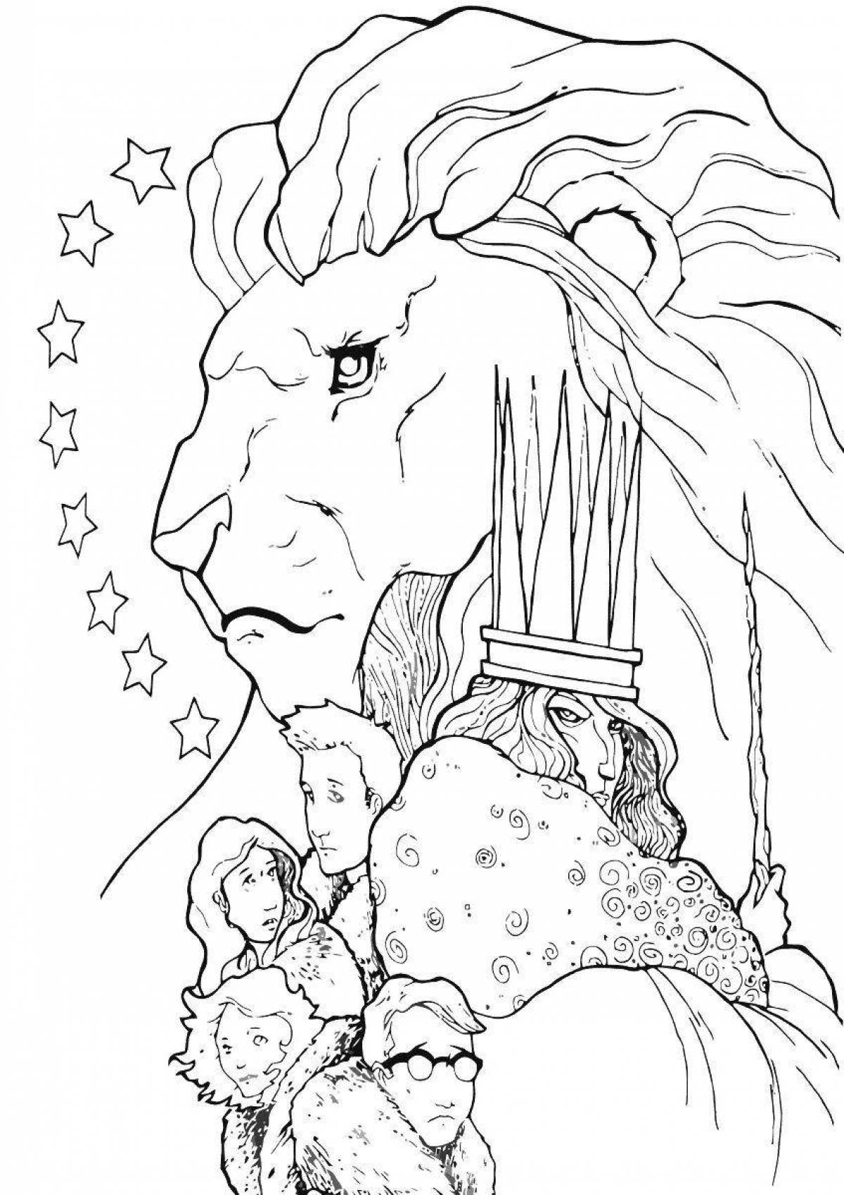 Awesome narnia coloring page