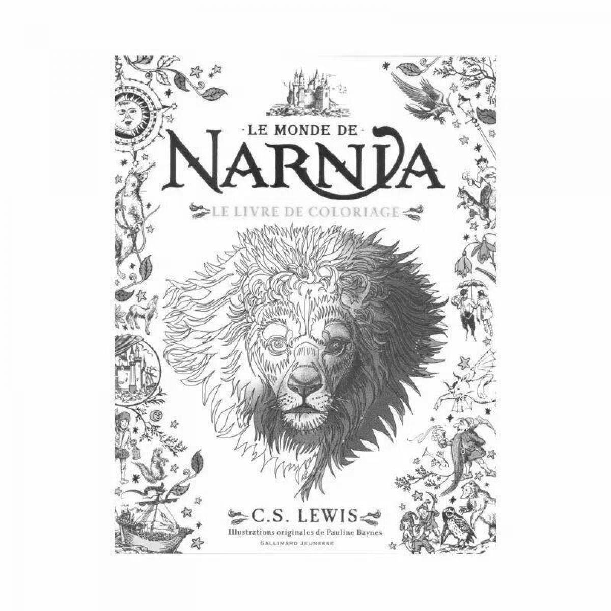 Narnia glitter coloring book