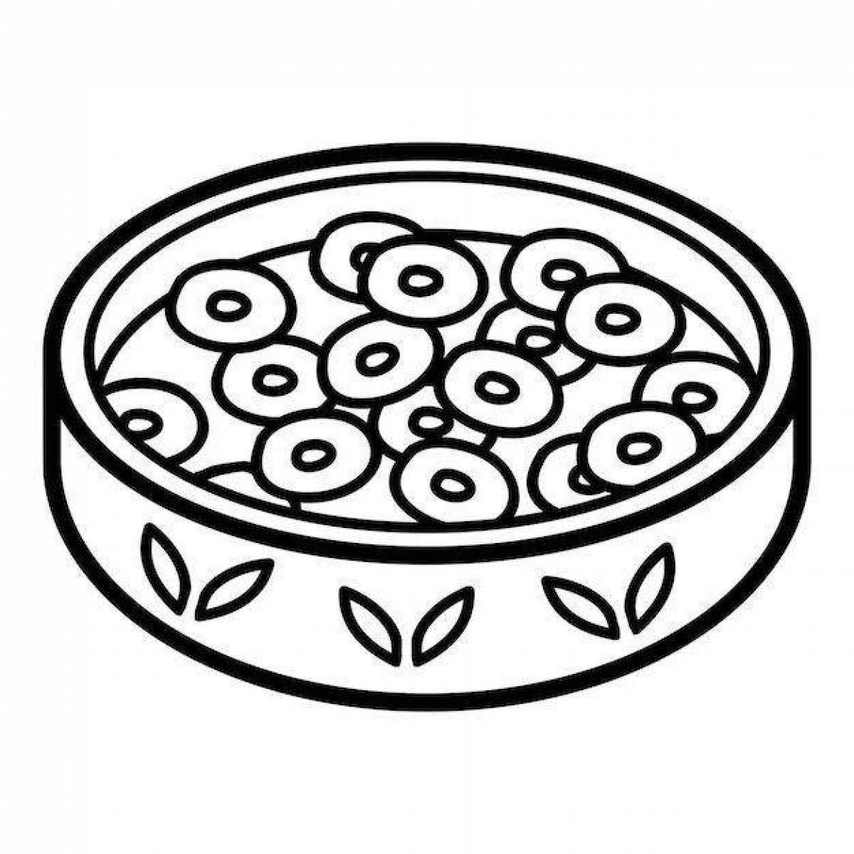 Раскраска «игривые хлопья»