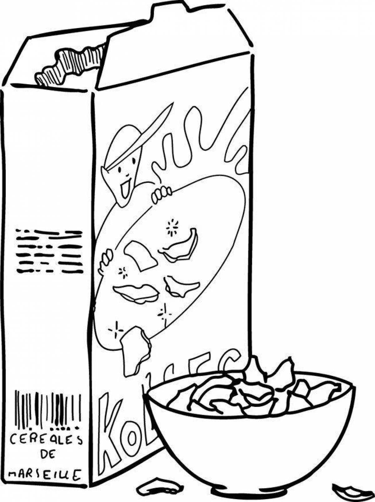 Раскраска волшебные хлопья