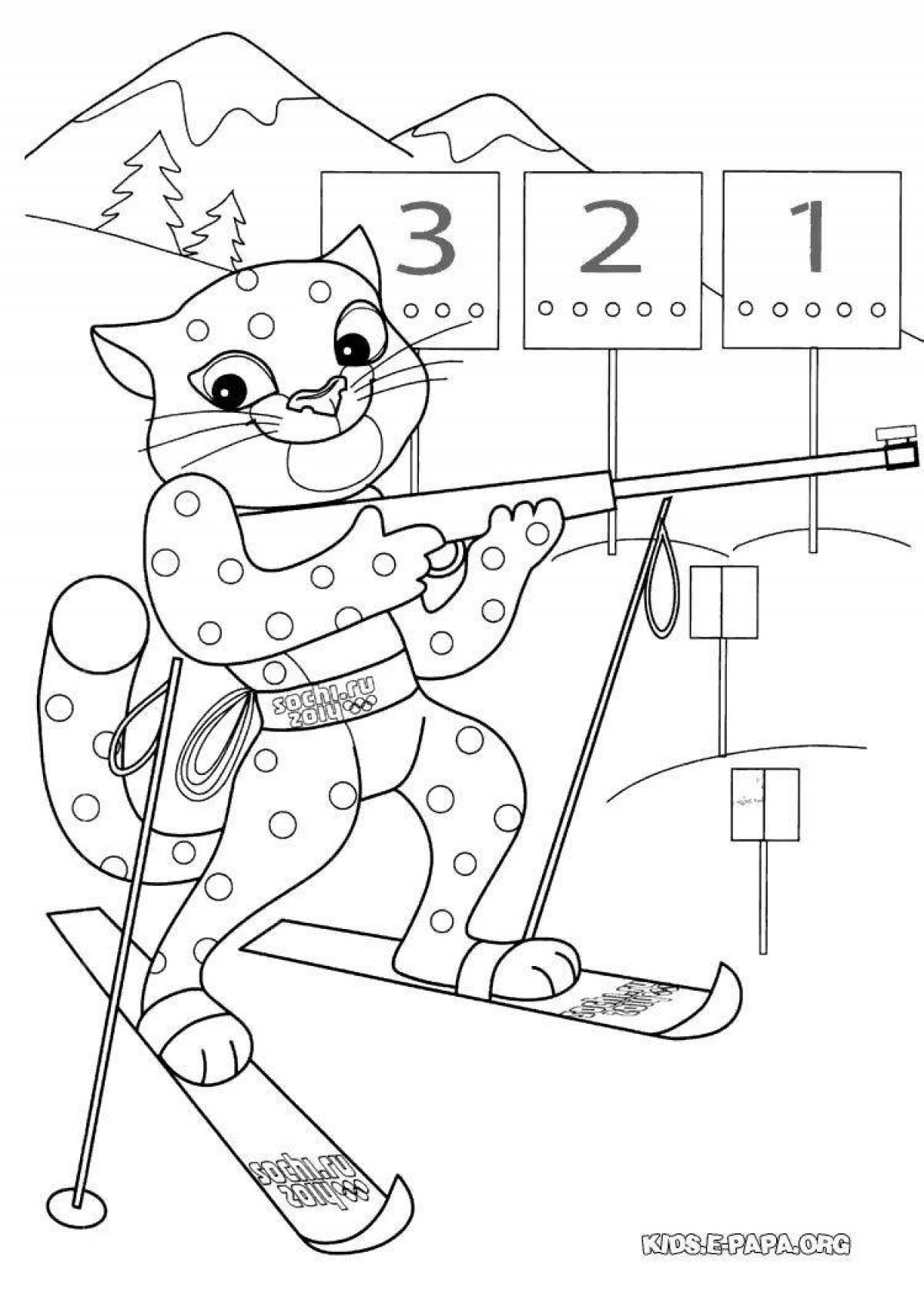 Glorious Sochi coloring page