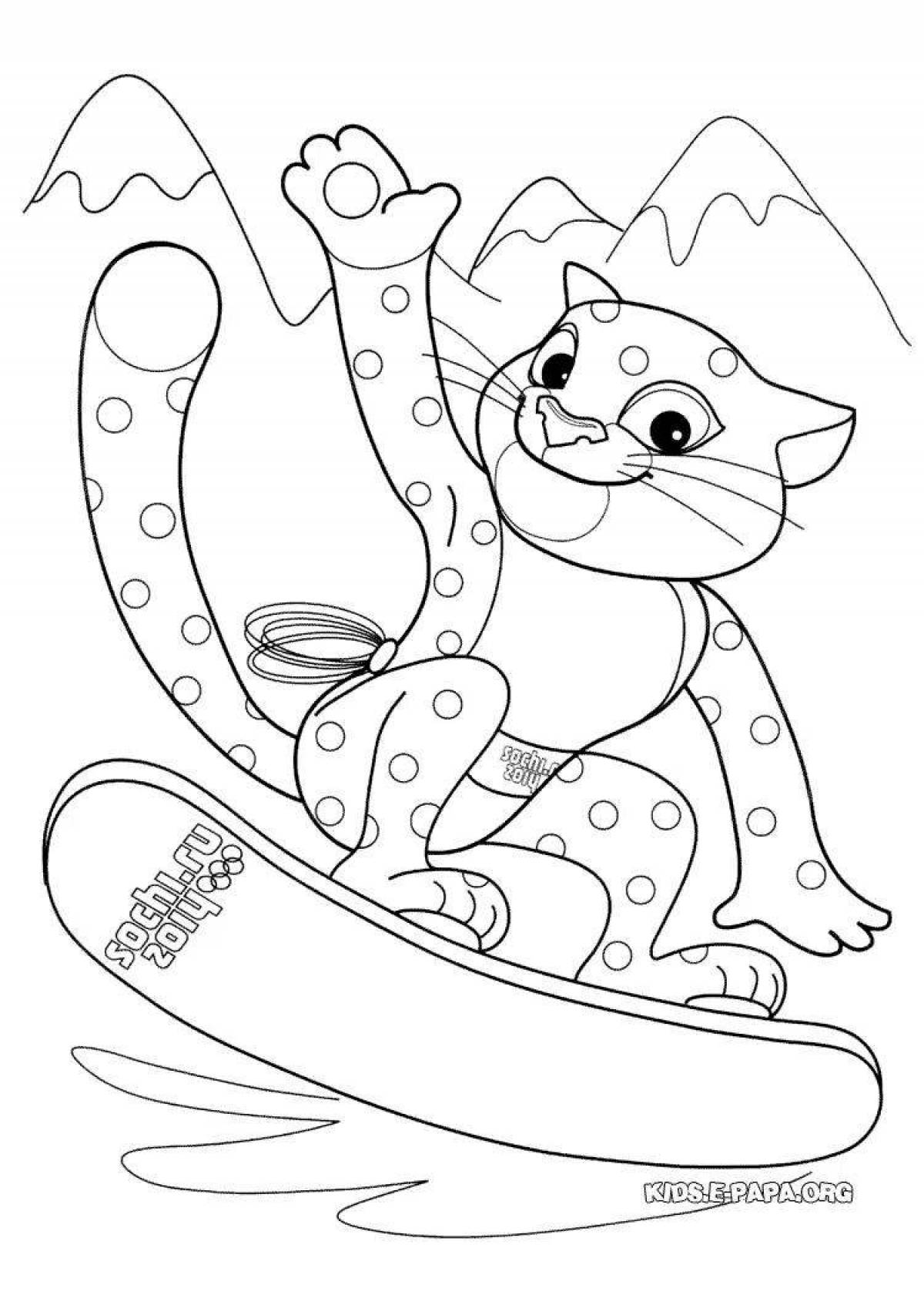Amazing sochi coloring page