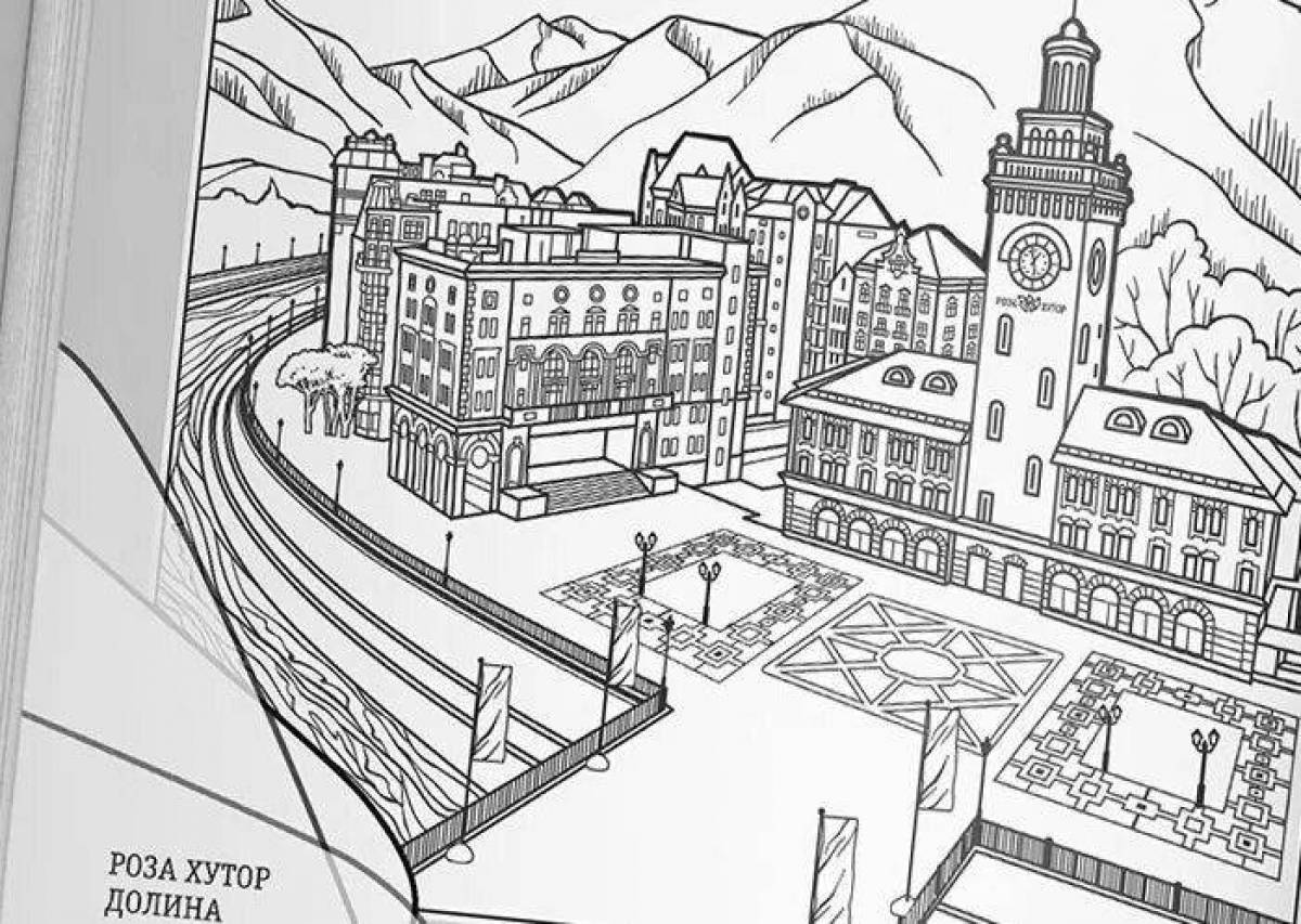 Coloring book spectacular Sochi