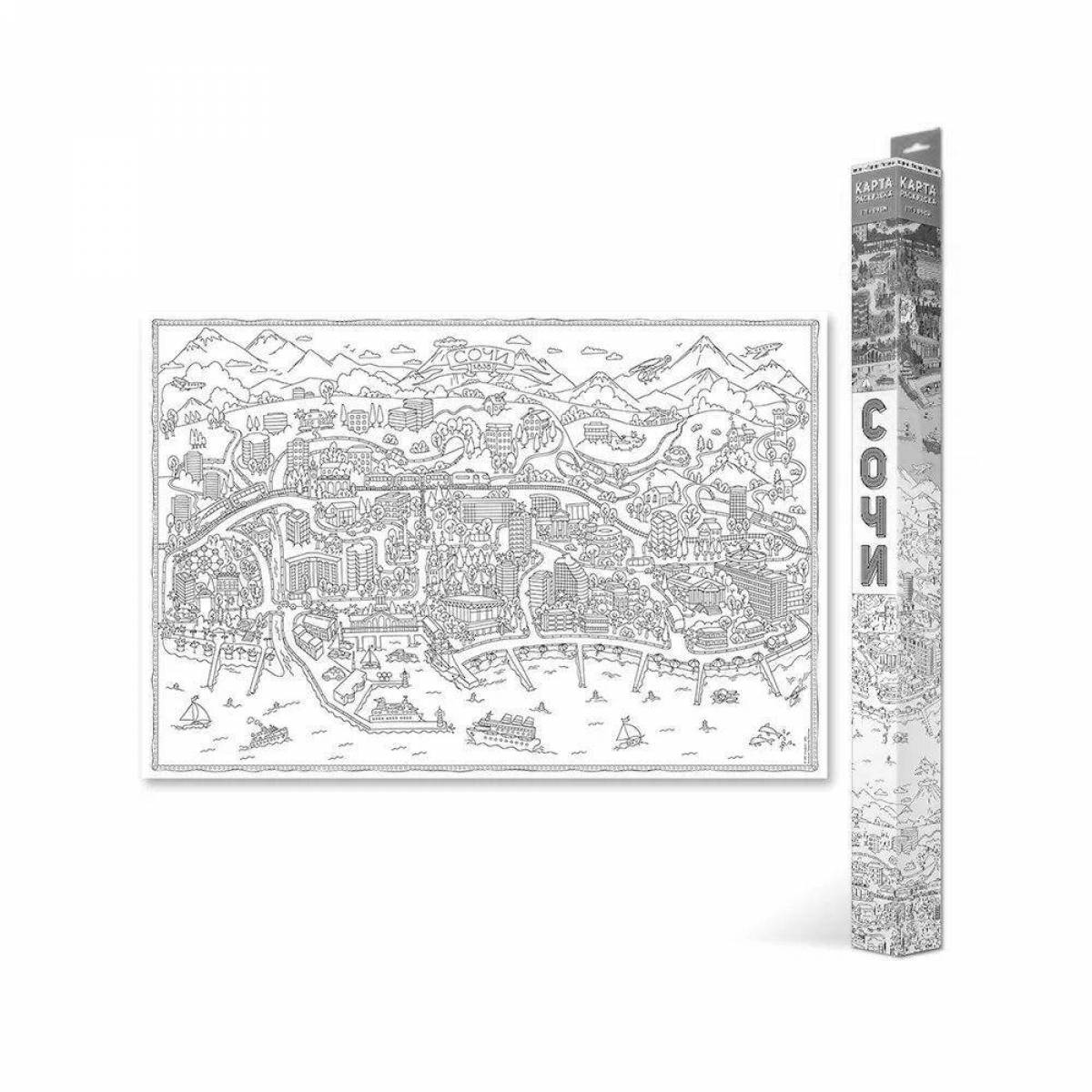 Coloring book outstanding Sochi