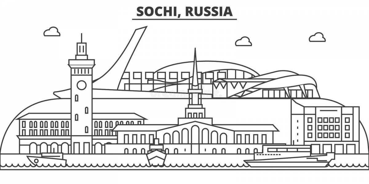 Flawless Sochi coloring page