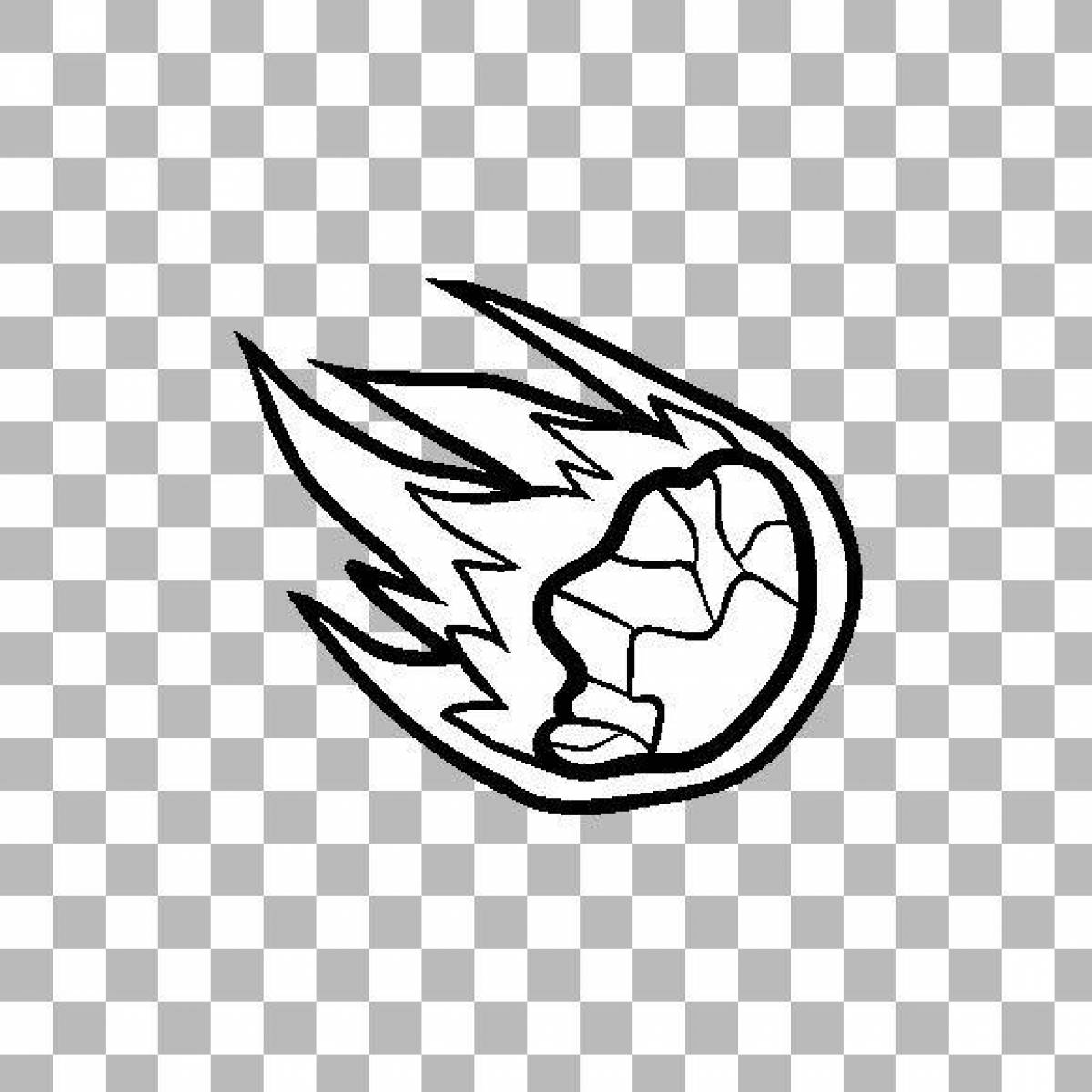 Раскраска безупречный метеорит