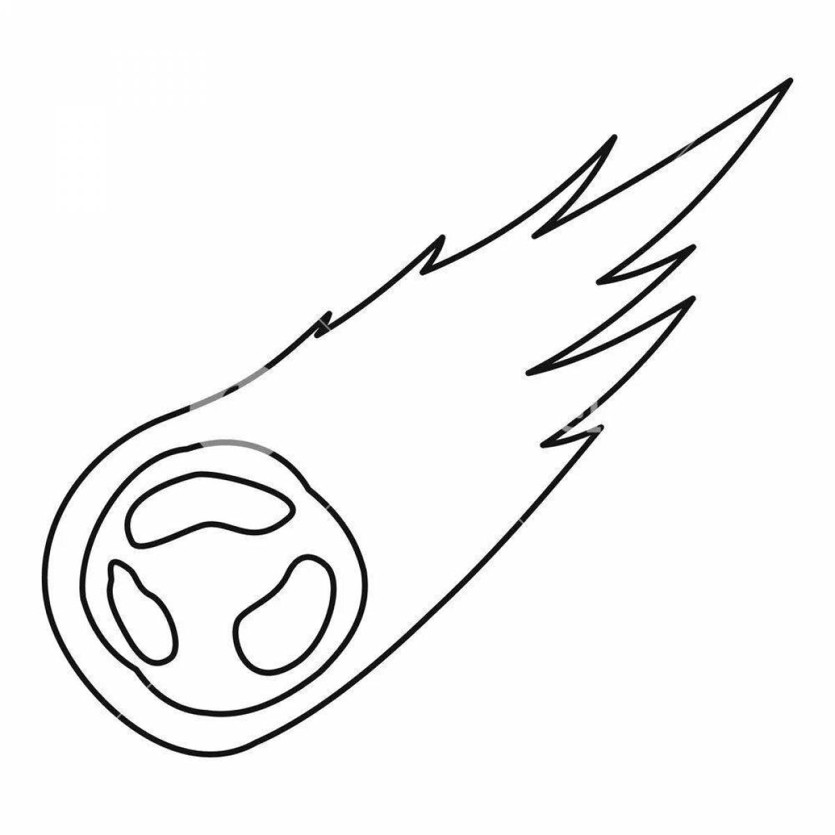 Раскраска чудесный метеорит