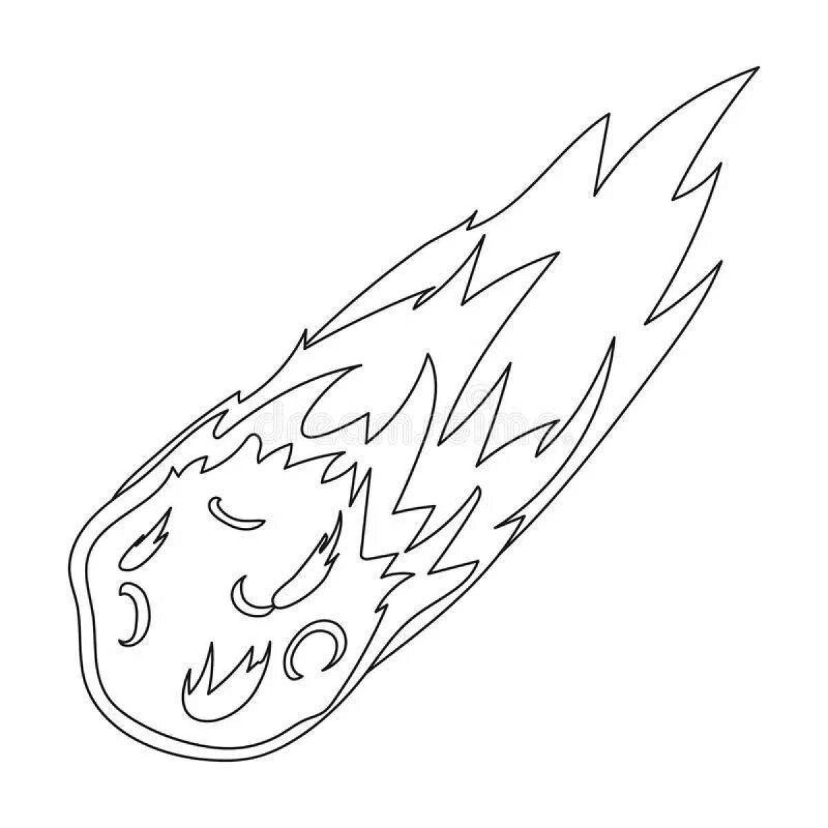 Раскраска великий метеорит