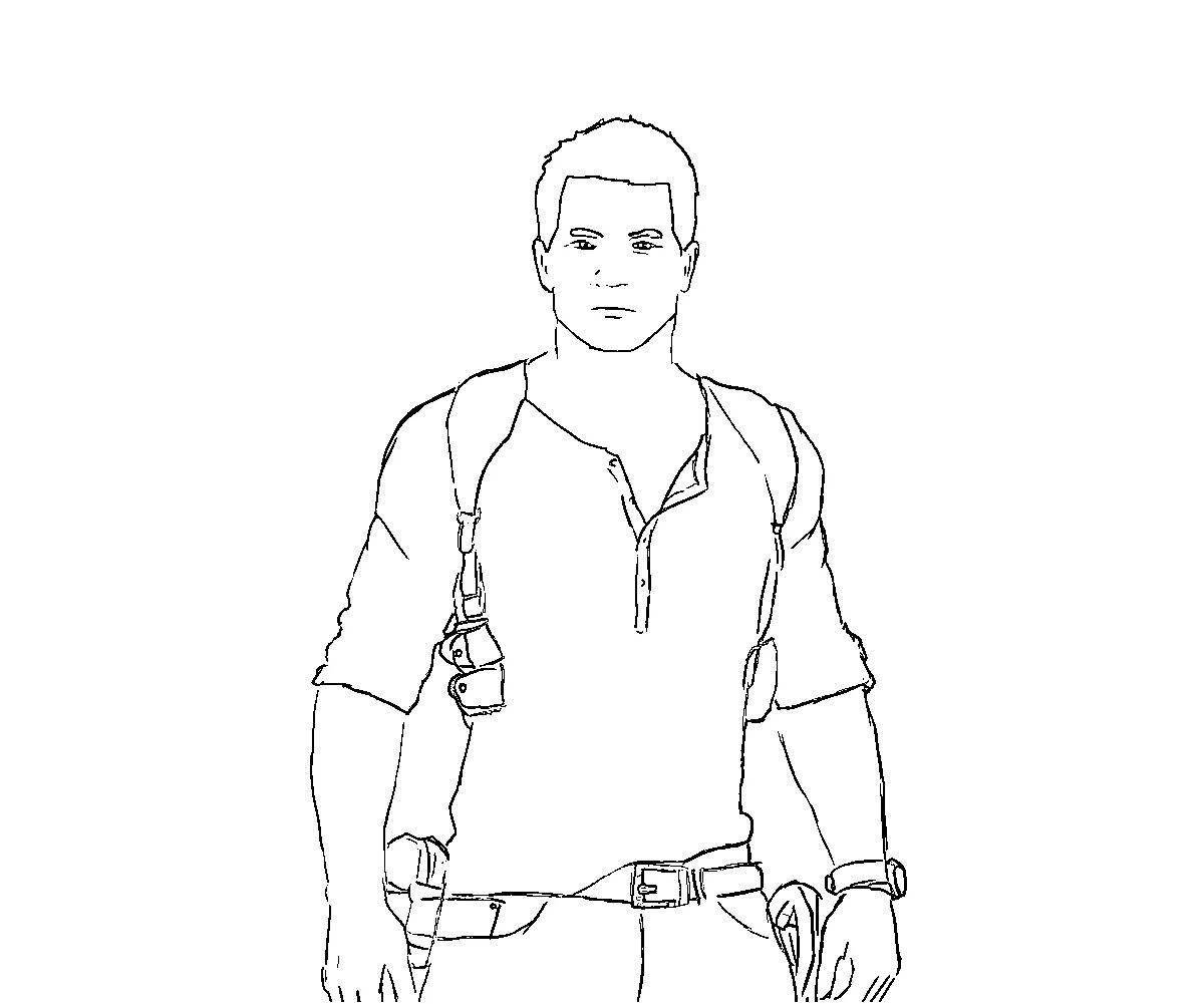 Amazing uncharted coloring page
