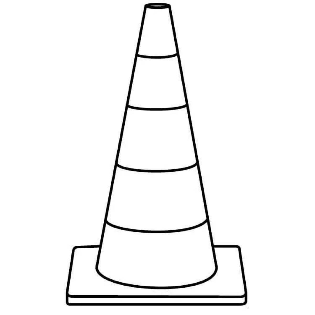 Great cone coloring page