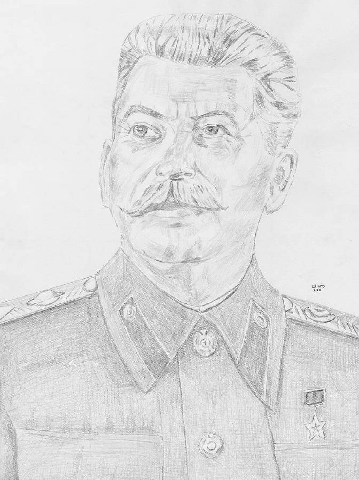 Glorious coloring of stalin