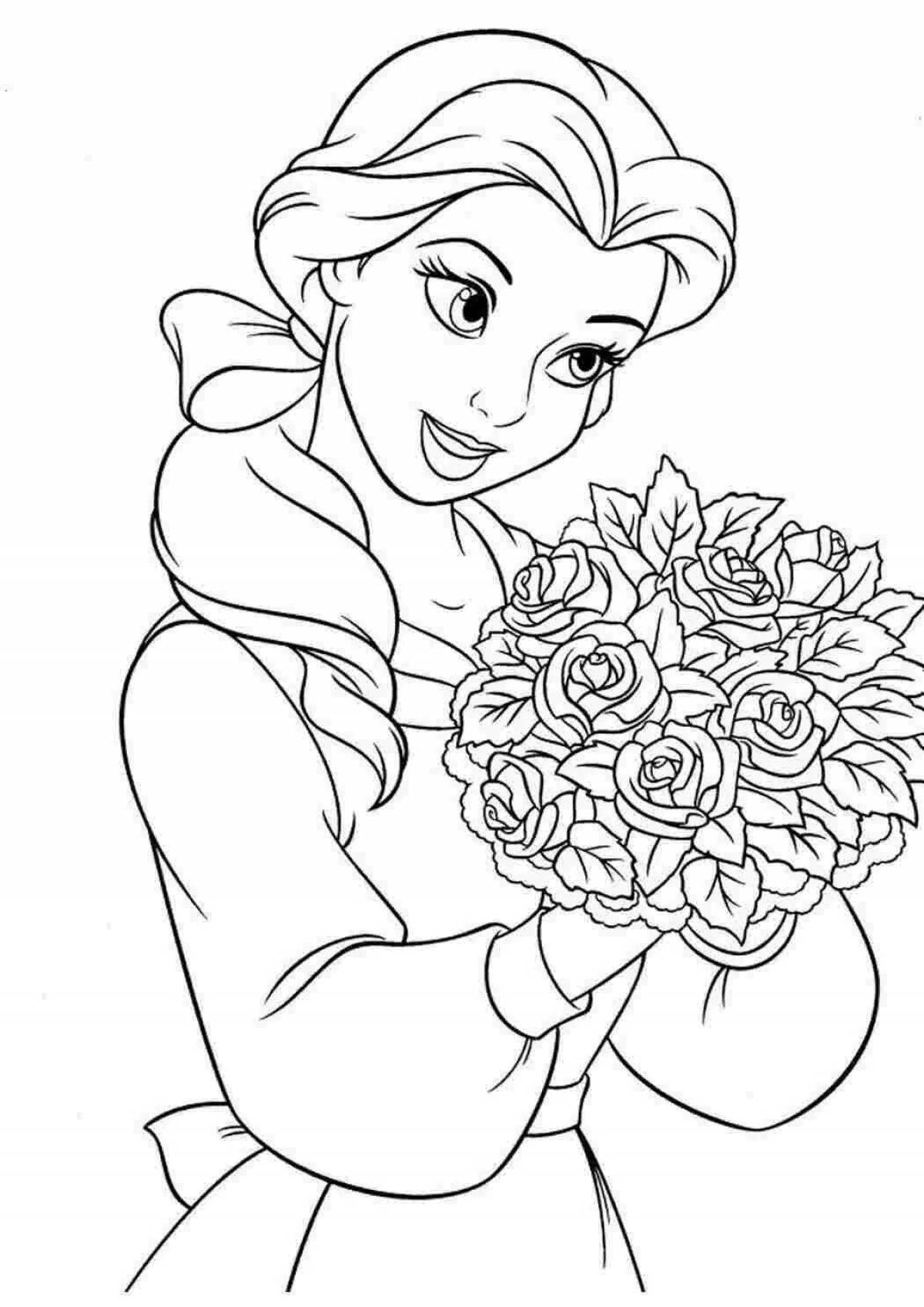 Printable colorful journey coloring page
