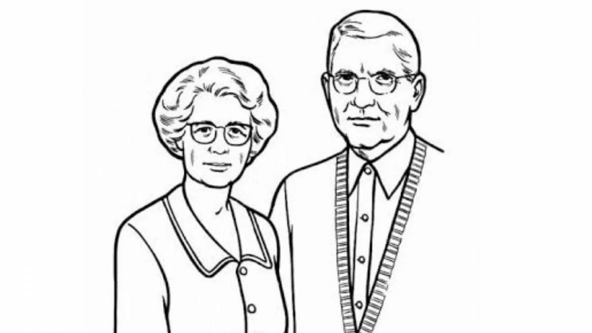 Inspirational coloring book for seniors