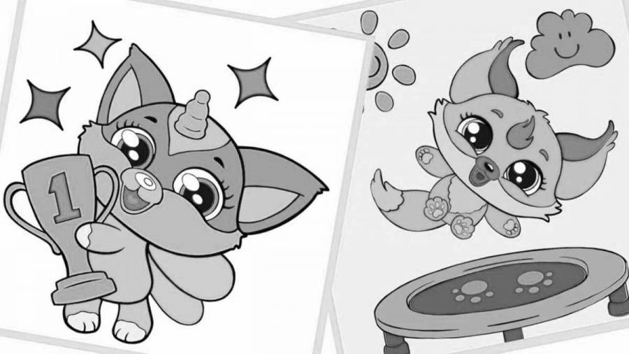 Coloring Pages Fluvsies (29 pcs) - download or print for free #12895