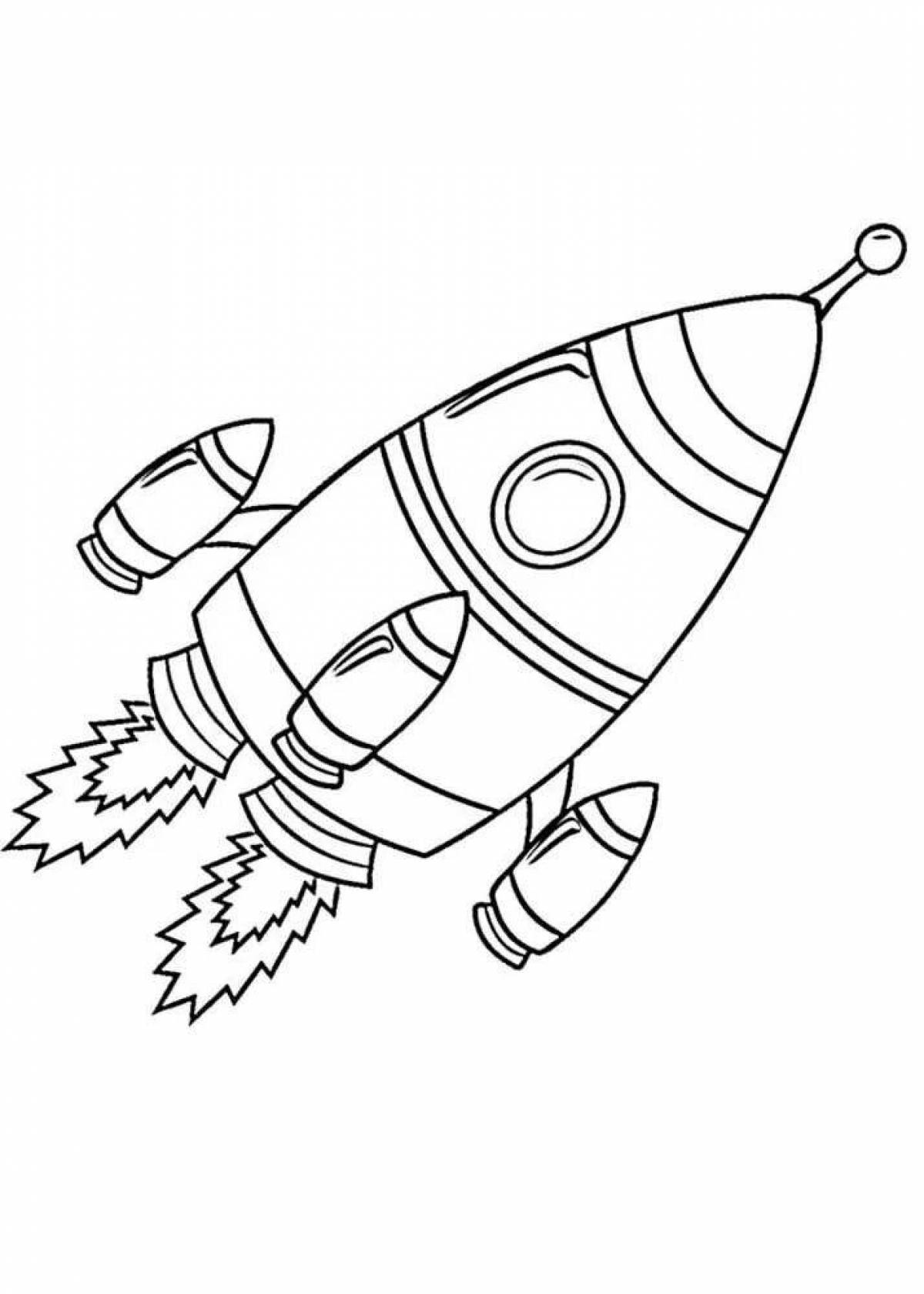 Ракета картинка распечатать