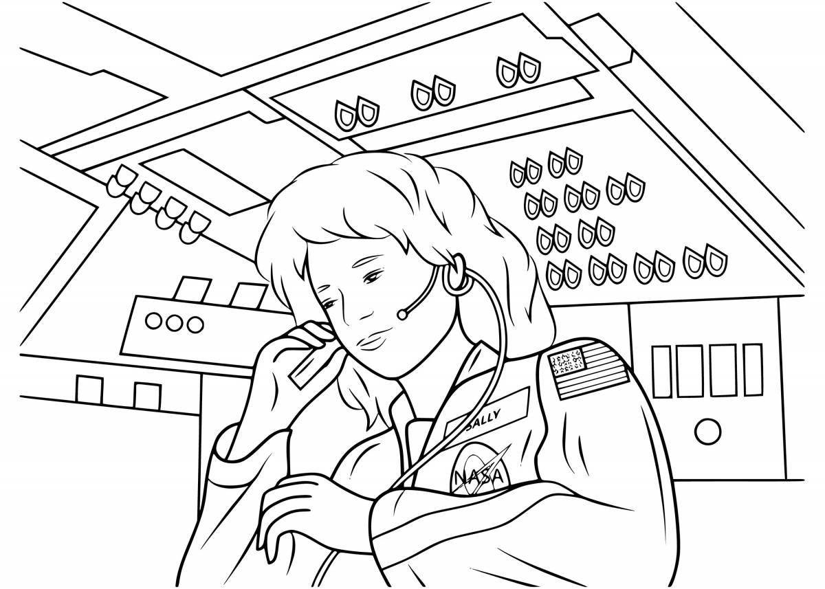 Fearless fighting women coloring page