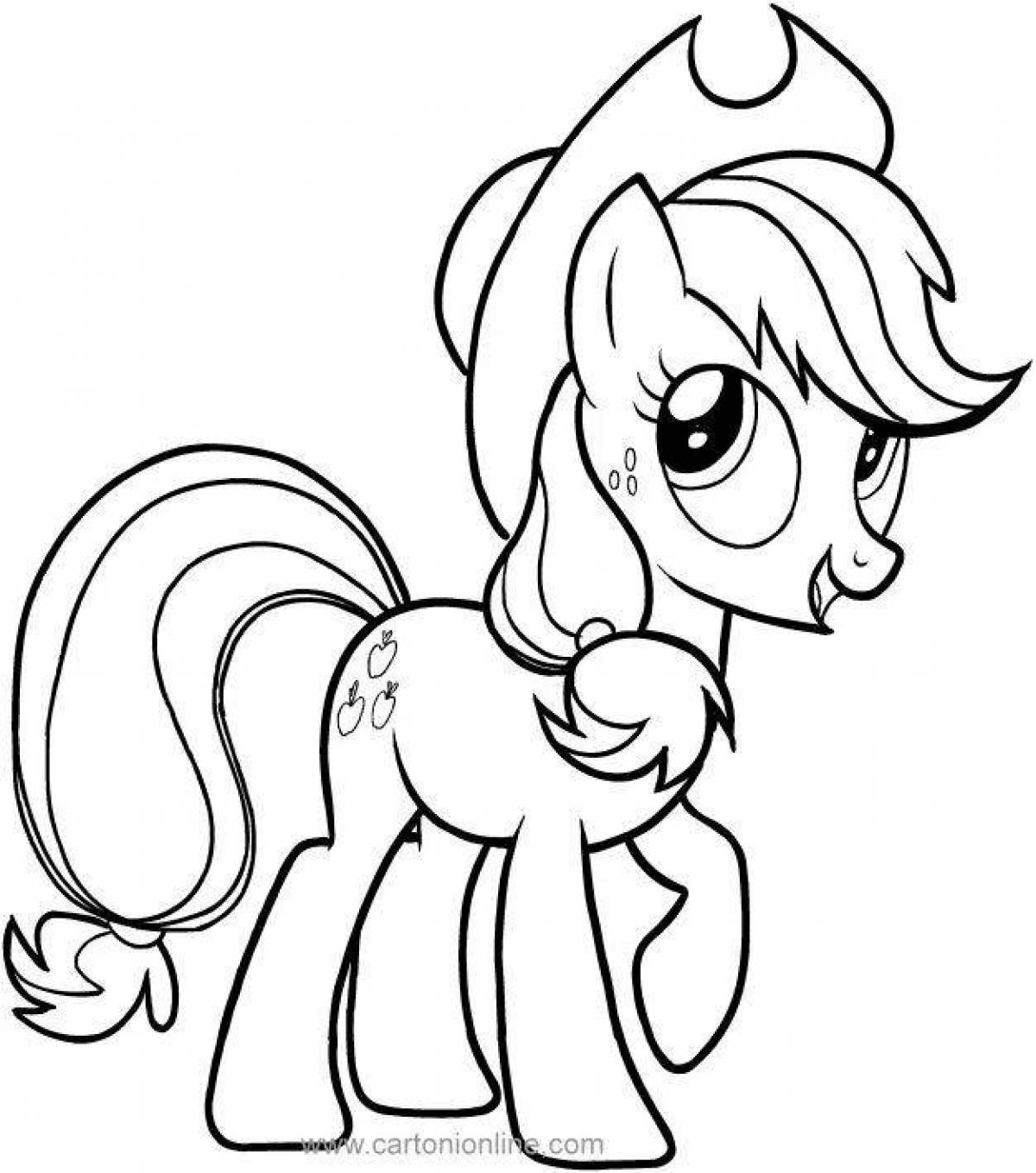 Little pony magic coloring book