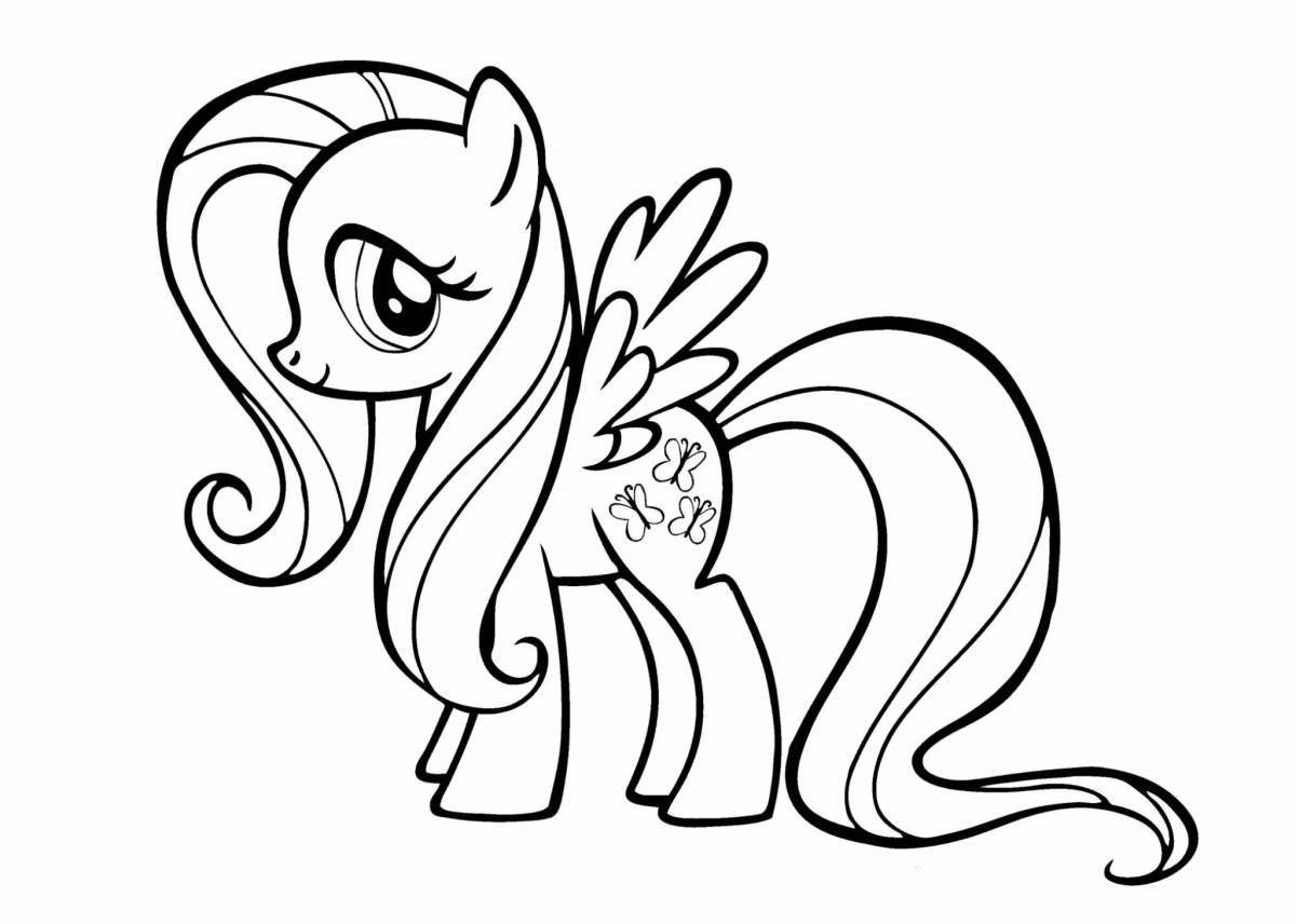 Coloring pony bloom light