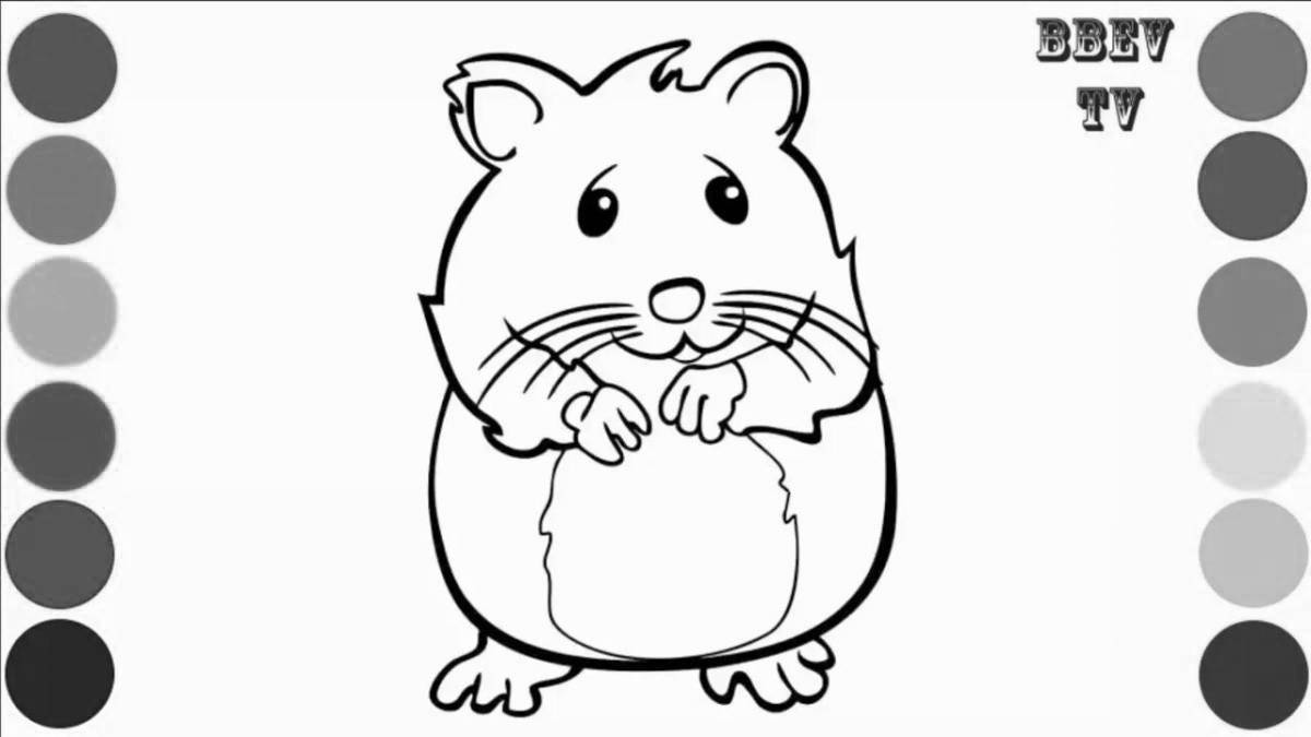 Hamster coloring pages