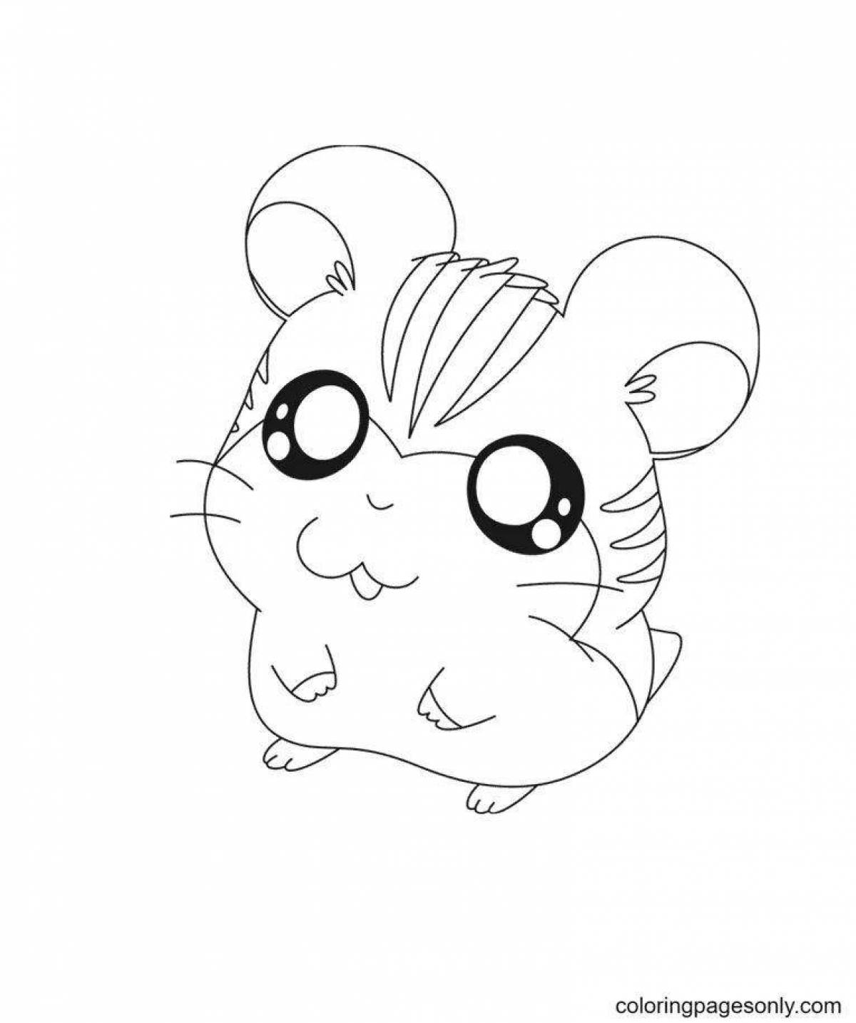Fun coloring games with hamsters
