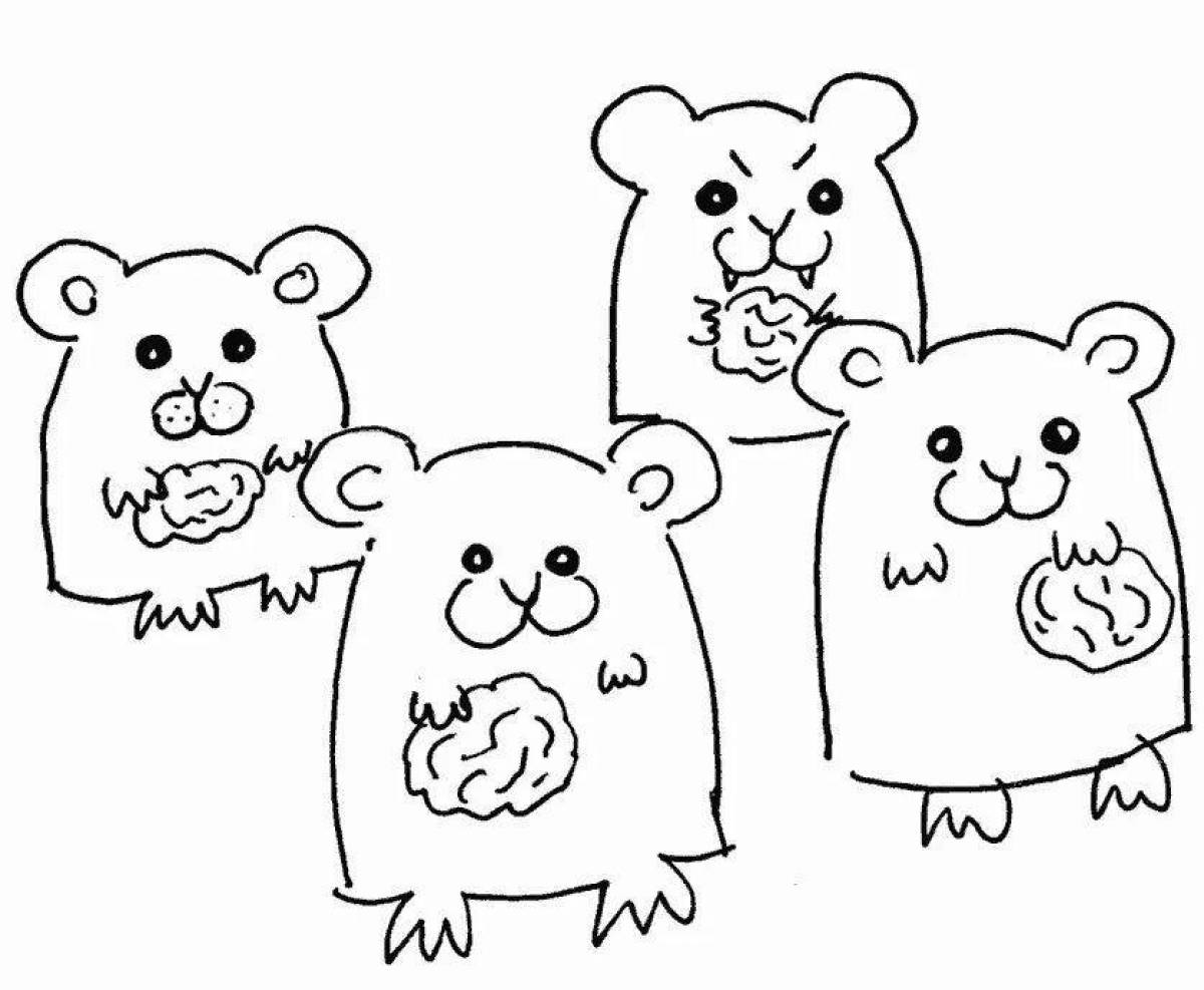 Coloring pages for hamsters